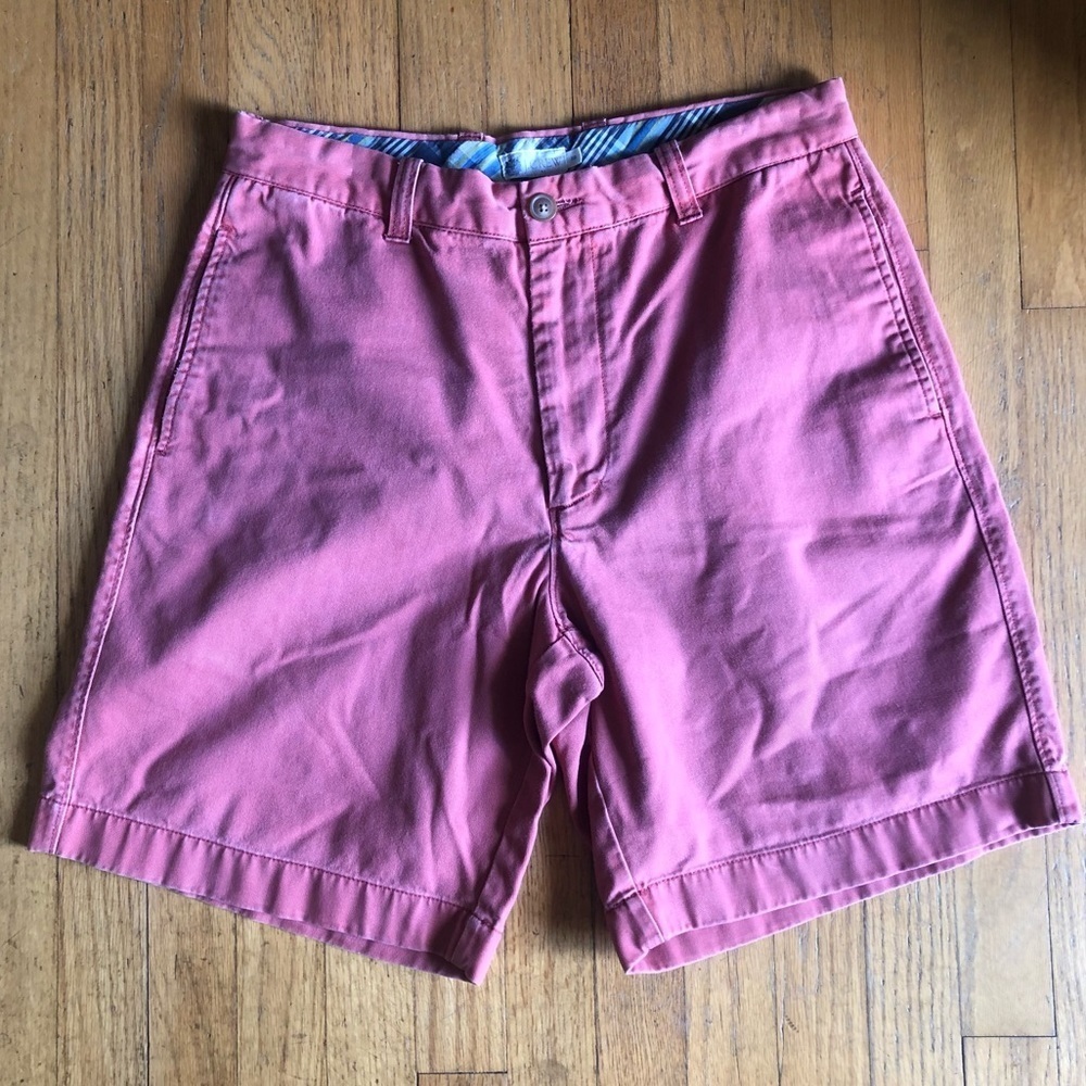 J. Crew Light Red Chino Cotton Shorts Size 32